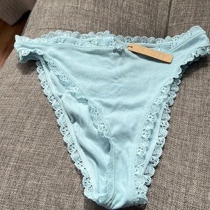 Skims Lace Pointelle Cheeky Brief